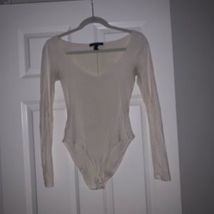 Forever 21 ribbed scoop neck body suit